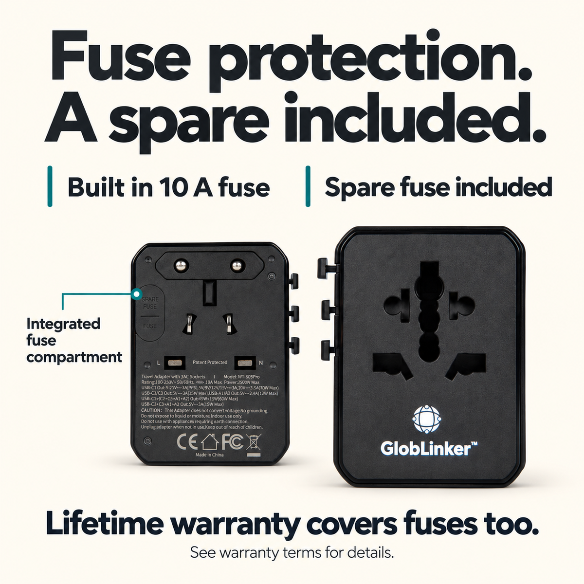 G70 PRO Universal Travel Adapter & Fast Charger